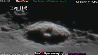 TELESCOPING THE MOON LIVE!!! 9\