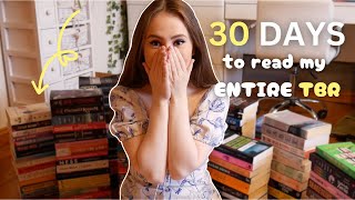 How many books can I read in 30 days?! (Ultimate TBR takedown) 📖