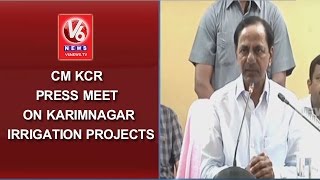 CM KCR Holds Press Meet On Karimnagar Irrigation Projects | V6 News