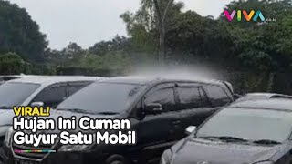 Hujan Deras Hanya Guyur Satu Mobil Saja, Fenomena Aneh Apa Ini?
