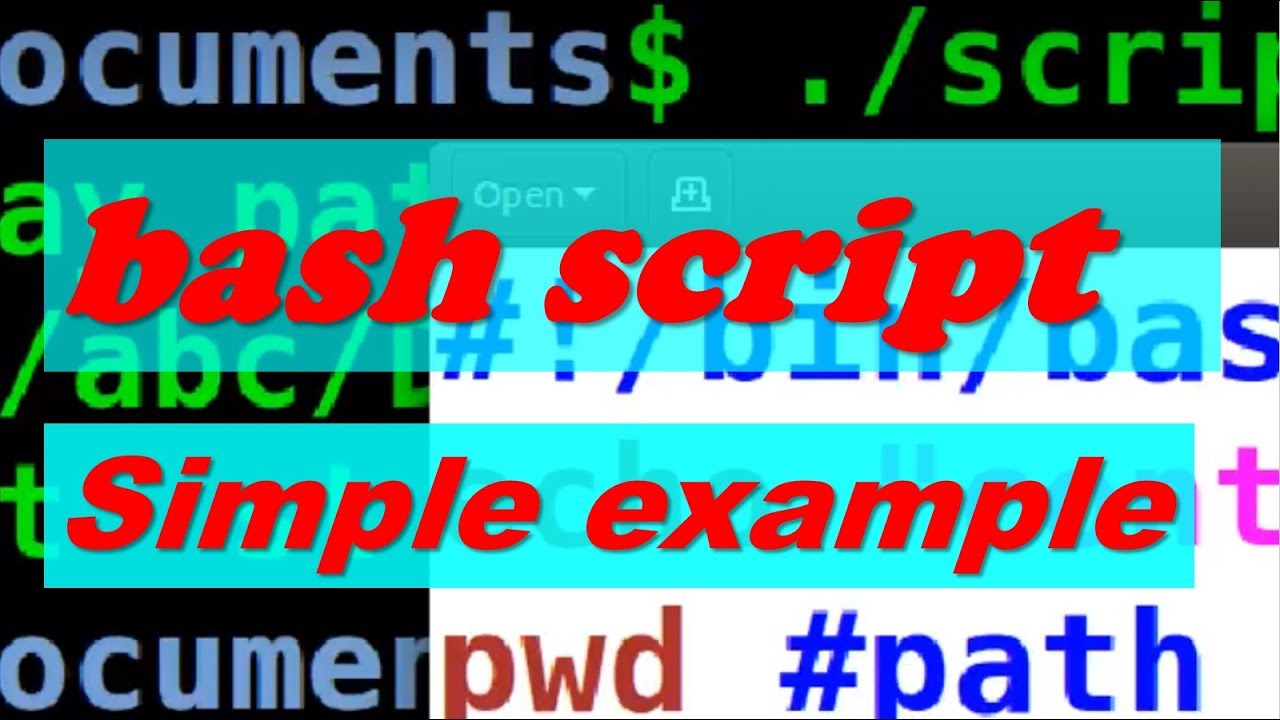 Short Lecture - Bash Scripts 1: Simple Shell Script - Bash Example ...