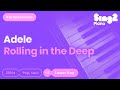 Adele - Rolling In The Deep (Lower Key) Piano Karaoke