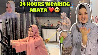 24 Hours Wearing Abaya Challenge 🥹❤️ | Rabeeca khan |