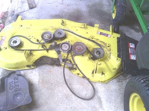 How to: John Deere Z425 54in Belt Replacement - Kjbss How to: John Deere Z425 54in Belt Replacement - Kjbss