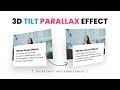 Javascript Mousemove 3D Parallax Tilt Effect using Vanilla tilt.js | 3D Tilt Hover Effects