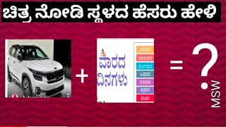 ಚಿತ್ರ ನೋಡಿ ಸ್ಥಳದ ಹೆಸರು ಗುರುತಿಸಿ/Guess Places in Karnataka/Picture Puzzle in Kannada