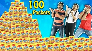 Cooking 100 Maggie At Once Challenge | Hungry Birds