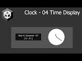 In Game Clock - 04 Time Display and Buttons [Unity Tutorial]