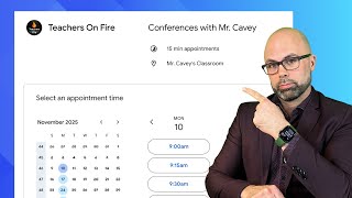 How to Set Up PARENT CONFERENCES in GOOGLE CALENDAR - Create An Appointment Schedule