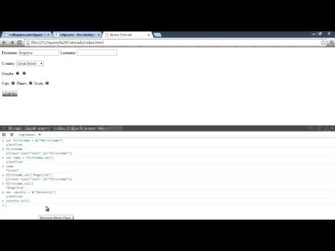 JQuery Tutorial - get set form input value JQuery Tutorial - get set form input value