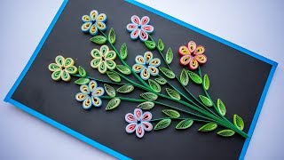 Mothers day - Quilling Flower - How to make Quilling Flowers - Quilling for Beginners - DIY 💚