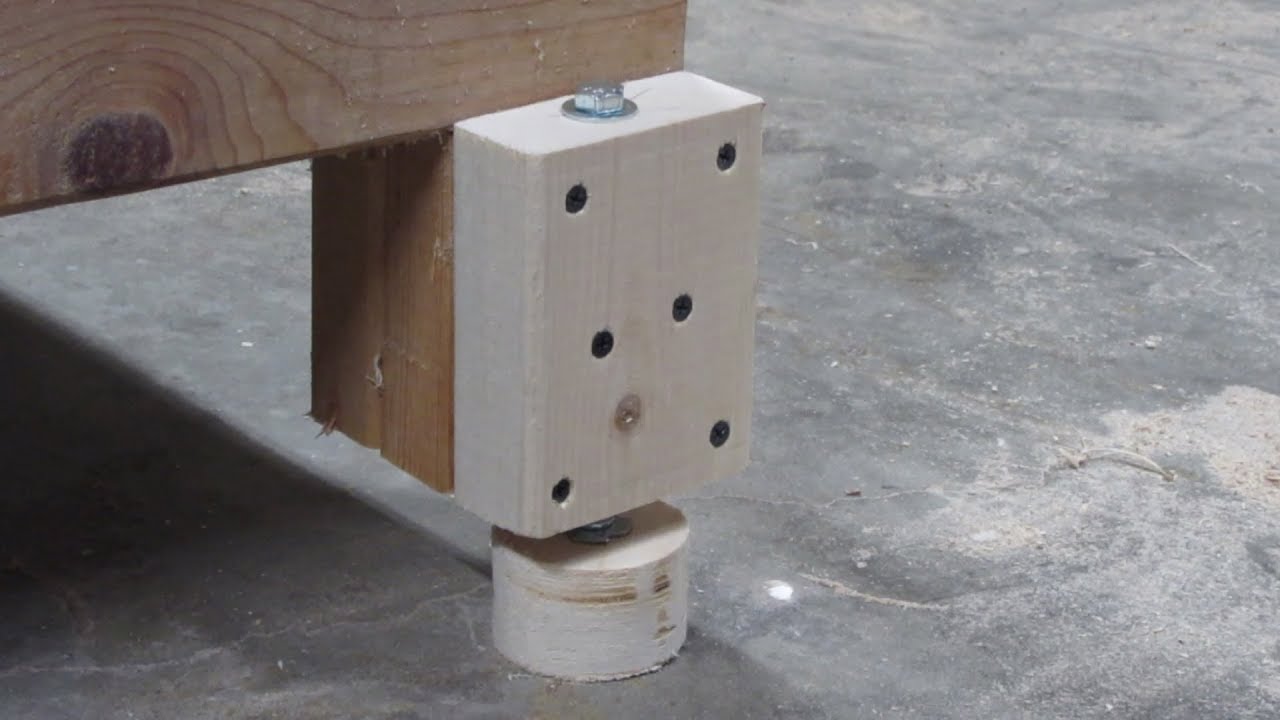 Diy Workbench Leveling Feet Journey Jim