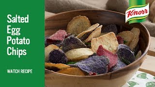 How to Make Salted Egg Potato Chips | Knorr Salted Egg Powder