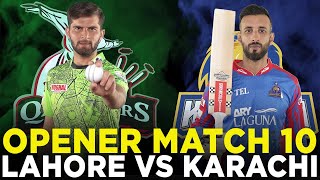 Opener | Lahore Qalandars vs Karachi Kings | Match 10 | HBL PSL 9 | M2A1A