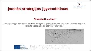 Unit 9.1 - Įmonės strategijos įgyvendinimas