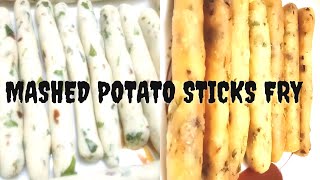 #41-Evening Snacks - How to make Mashed Potato Sticks / Butter Potato Sticks / Fried Potato Sticks