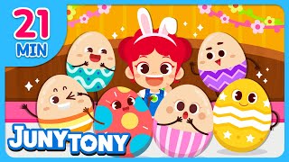 Happy Easter with JunyTony | Easter Egg Hunt | Nursery Rhymes  | Easter Songs for Kids | JunyTony