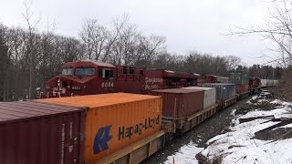 CP 8804 \u0026 CP 8729 meet at Bala (10APR2016)