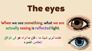 قراءة الفقرة باللغة الإنجليزية (  العيون ) لتحسين النطق و الاستماع / Learn English