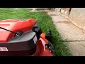 husqvarna lc 151s mowing the lawn fűnyírás