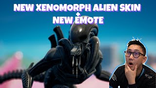 New Fortnite Xenomorph Alien Skin + Emotes!
