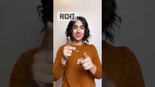 RIGHT & WRONG | ASL Glossary | The ASL Shop