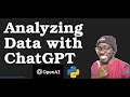 Analysing Data with ChatGPT  (Data Analysis and ML )