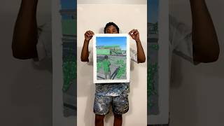 ART REVEAL Pt. 29 - “The Grass Is Greener On The Other Side” 2024🎨🔥 #shorts #art #painting #viral