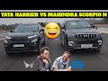 TATA HARRIER VS MAHINDRA SCORPIO N EPIC DRAG RACE🤣#218/365 #viralvideo #best #viral #share #tata