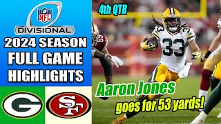 Green Bay Packers vs San Francisco 49ers FULL GAME 1/20/24 | NFC Divisional | NFL Playoffs Bracket