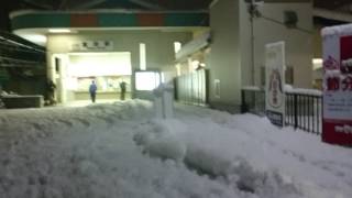 【積雪情報/三重県四日市】近鉄富田駅周辺 2017.1.16 AM6時