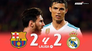 Barcelona 2 x 2 Real Madrid (Messi x C. Ronaldo) ● La Liga 17/18 Extended Goals & Highlights HD