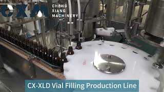 CX-XLD Vial Filling Production Line#machine #factory #vial #pharmaceuticals #cxm #cap #automatic