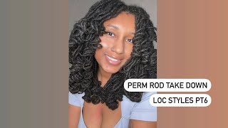 Loc styles pt 6 - Perm Rod Take Down!