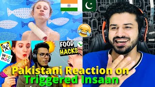 React on Triggered Insaan WEIRDEST Food Hacks Crafty Panda & Woohoo are Awful | Reaction Vlogger