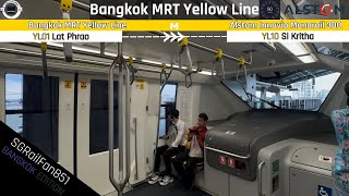 [Monorail Train Joyride pt.2] 🟡 Bangkok MRT Yellow Line (Alstom Innovia Monorail 300) [YL01 ➞ YL10]