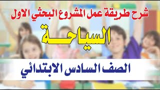 بسهولة اعمل بحث السياحة بنفسك 6 ابتدائي