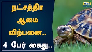 நட்சத்திர ஆமை விற்பனை.. 4 பேர் கைது.. | Indian Star Tortoise