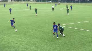 ISMA S3-22 w3 : KLA fc (green) vs AV Klang (blue) 1st half