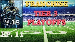 Axis Football 2018 Franchise mode - The Tier 3 Playoffs !!!