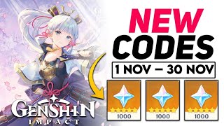 Genshin Impact Primogems Redeem Codes - [ NEW ] Genshin Impact Codes | November 2021
