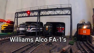 Alco FA-1's by Williams on the 3-Rail O Gauge Union City Line