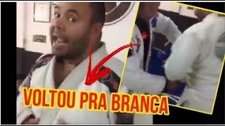 FAIXA MARROM DESAFIA MESTRE E VOLTA PARA A FAIXA BRANCA - JIUJITSU