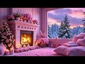 24 7 beautiful valentine s day fireplace ambiance ❤️ relaxing valentine background music