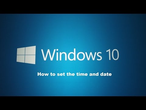 How to set the time and date within Windows 10