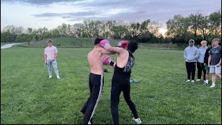 German Kickboxer vs HS Wrestler 🥊