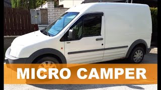 Ford Transit Connect Van Conversion to Micro Camper