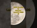 Panasonic Lumix DC-FZ80D 4K - Moon Footage