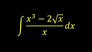 Integral of (x^3-2*sqrt(x))/x - Integral example