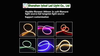 Flexible filament 255mm 3v soft filament light source led filament led tungsten light source